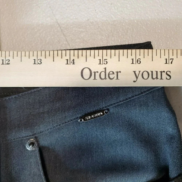St. John Sport Women's Gray Zip Button Pants‎ Trousers with Stretch Size 12 - Picture 9 of 11